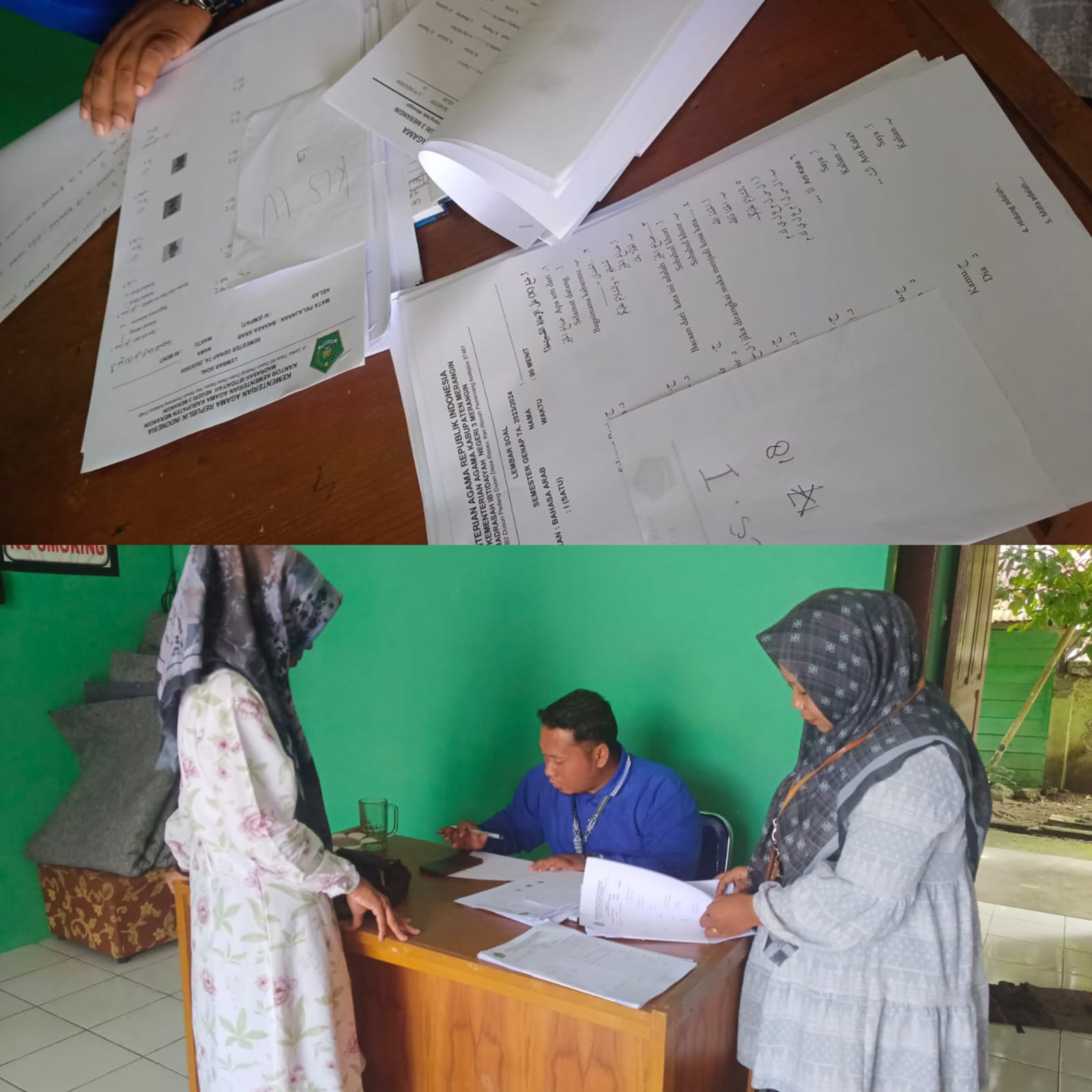 Laksanakan Distribusi Soal Jelang Ujian Semester Genap