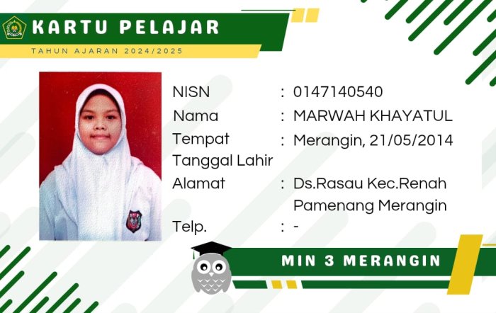 Peserta OMI MIN 3 Merangin Mulai Cetak Kartu Ujian